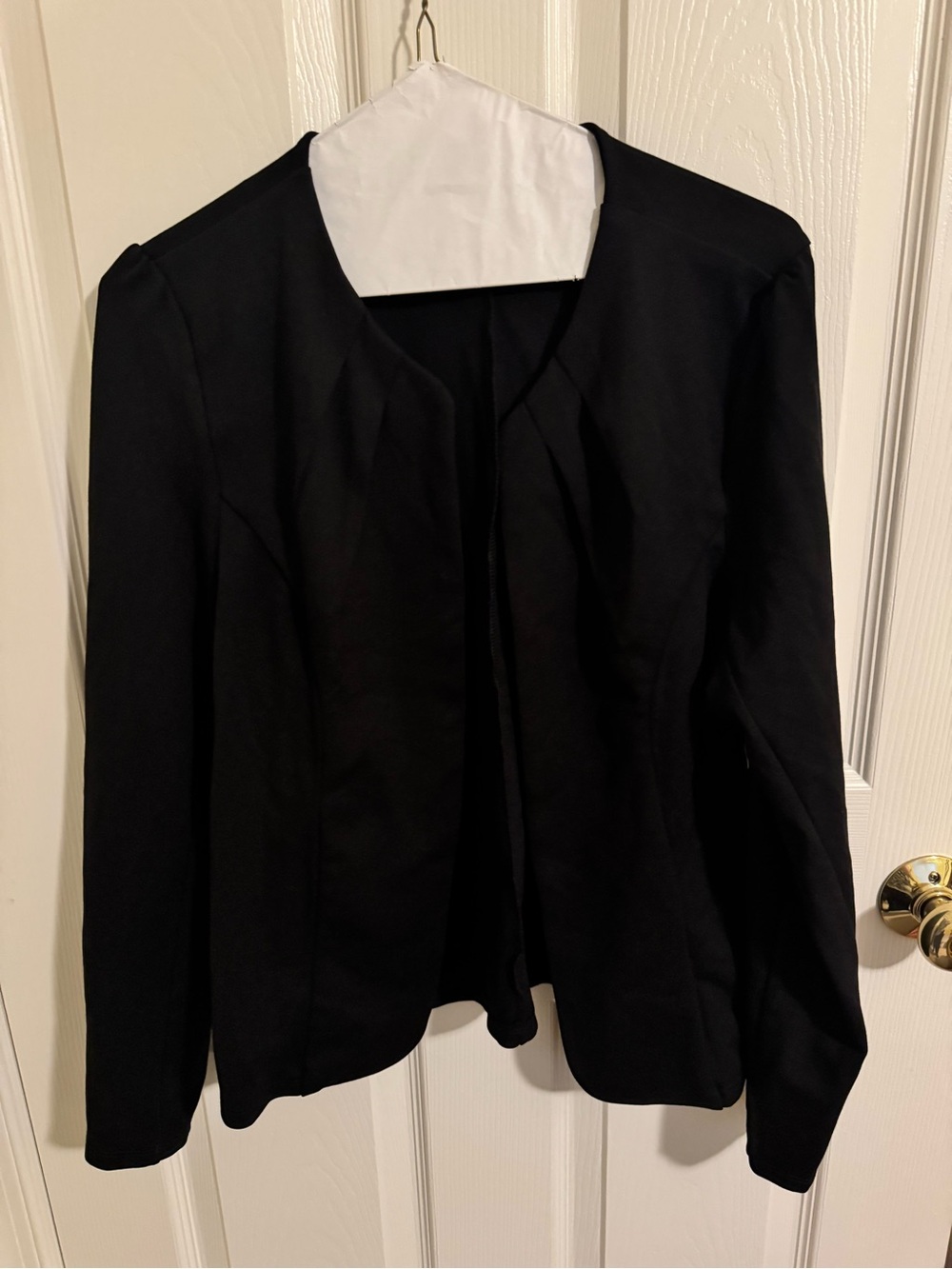 Large Halara Classic Black Open-Front Women's Jacket